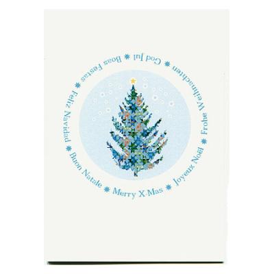 Weihnachtskarte: Boas Festas, Feliz Navidad