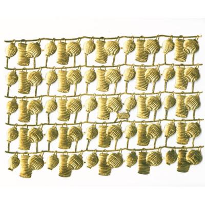 goldenes Glanzbild: Lampions