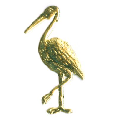 goldenes Glanzbild: 48 Störche