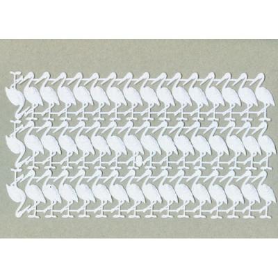 Papieroblate: weiße Störche