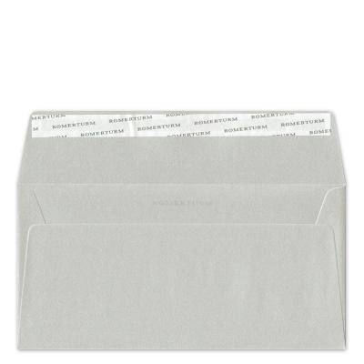 10er Set Weihnachtskarten mit silbernen Kuverts: Liebe, Glück, Kraft