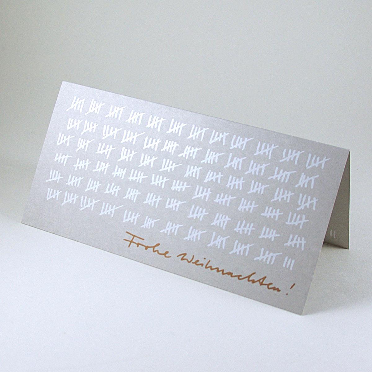 10er Set Season´s Greetings mit goldenen Kuverts