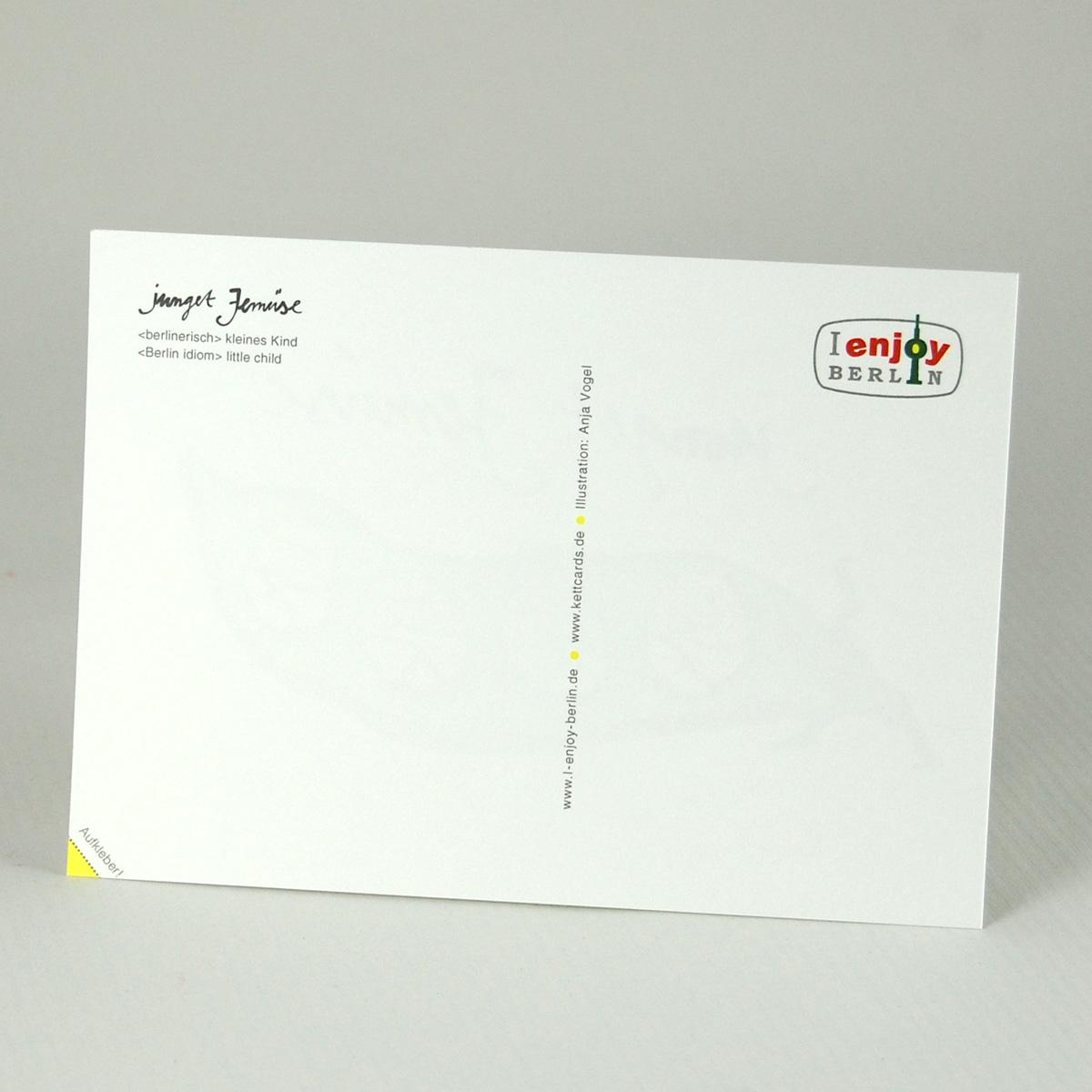 10 Postkarten in Berliner Mundart: junget Jemüse