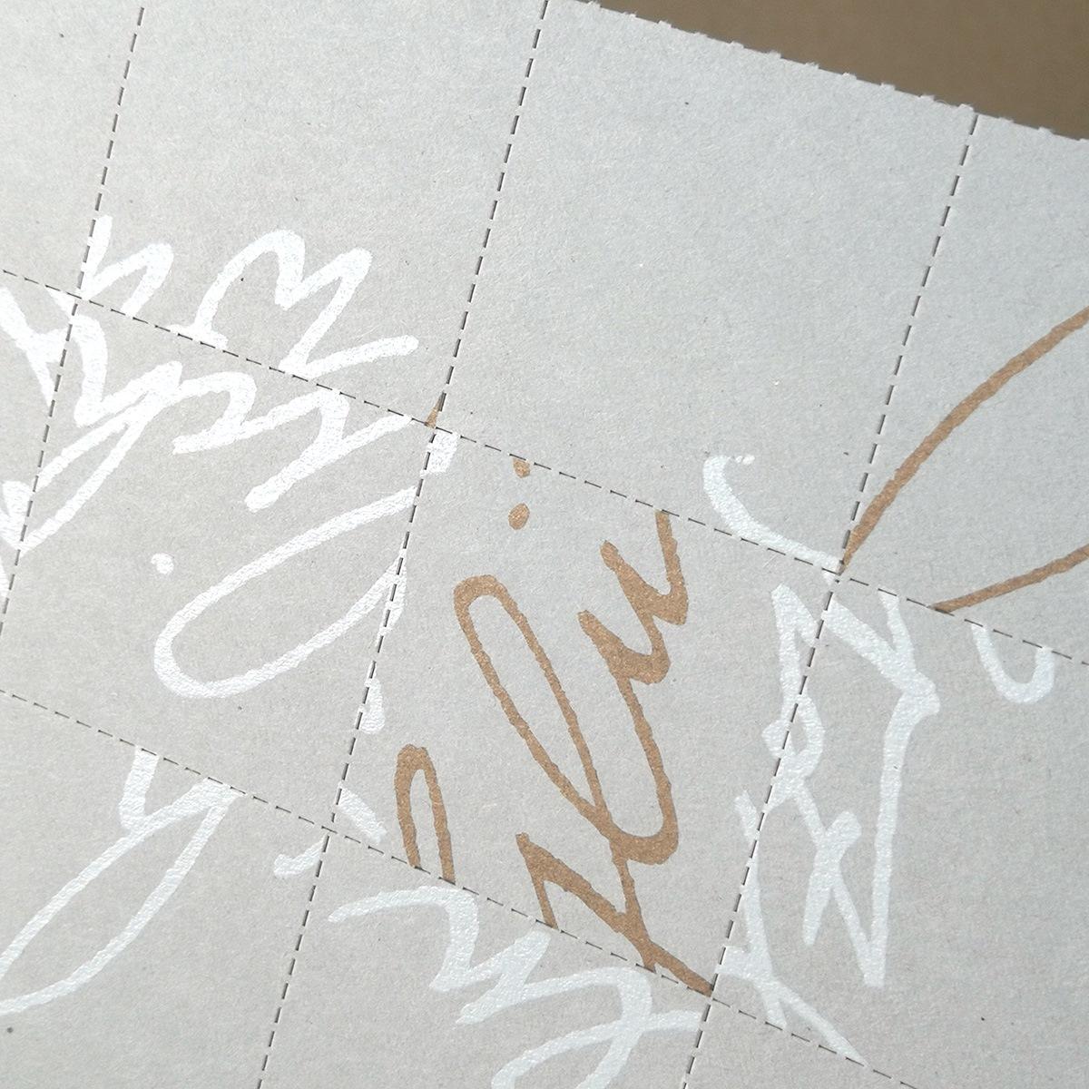 Herzlichen Glückwunsch, Glückwunschkarte zum Puzzeln mit goldenem Umschlag