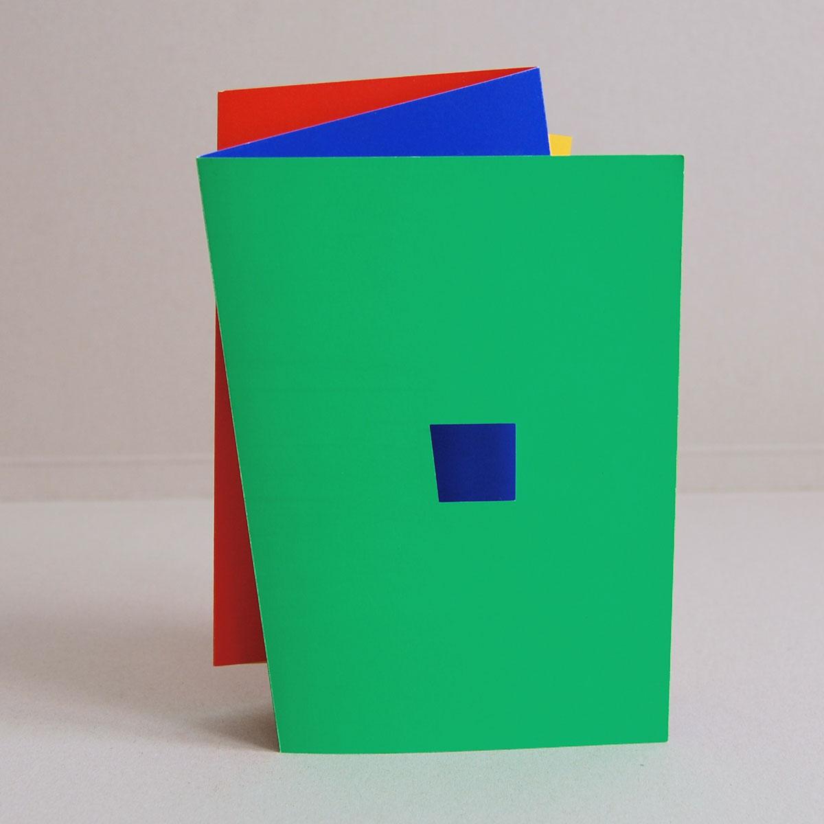 10er Set Siebdruckkarten mit Kuverts: Farben-Leporello