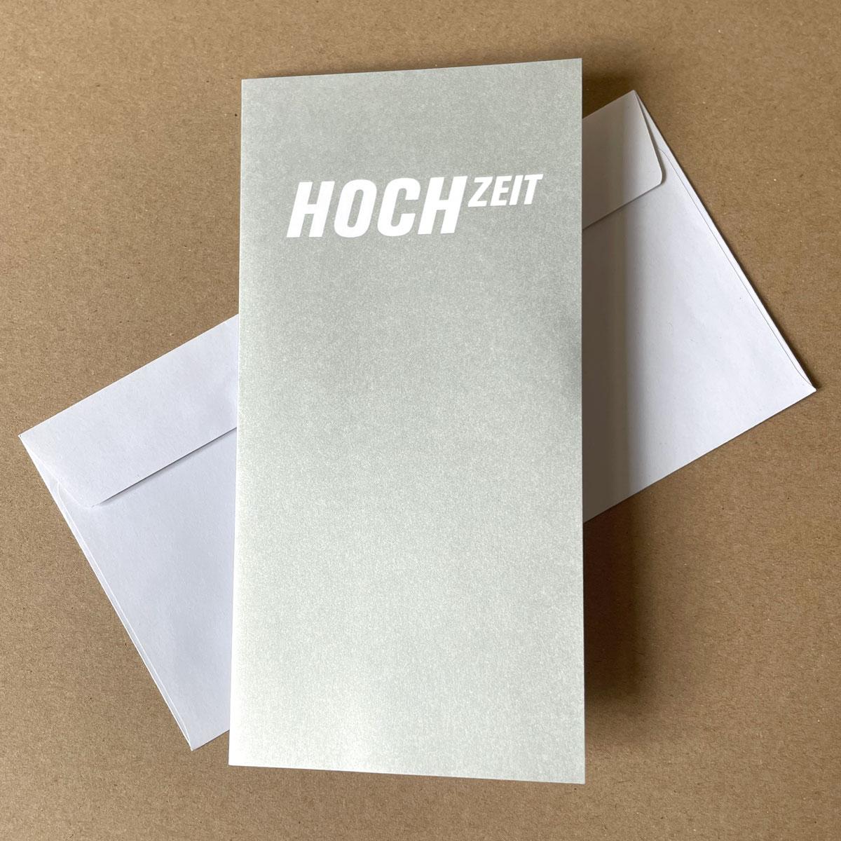 10er Set Einladungskarten zur silbernen Hochzeit