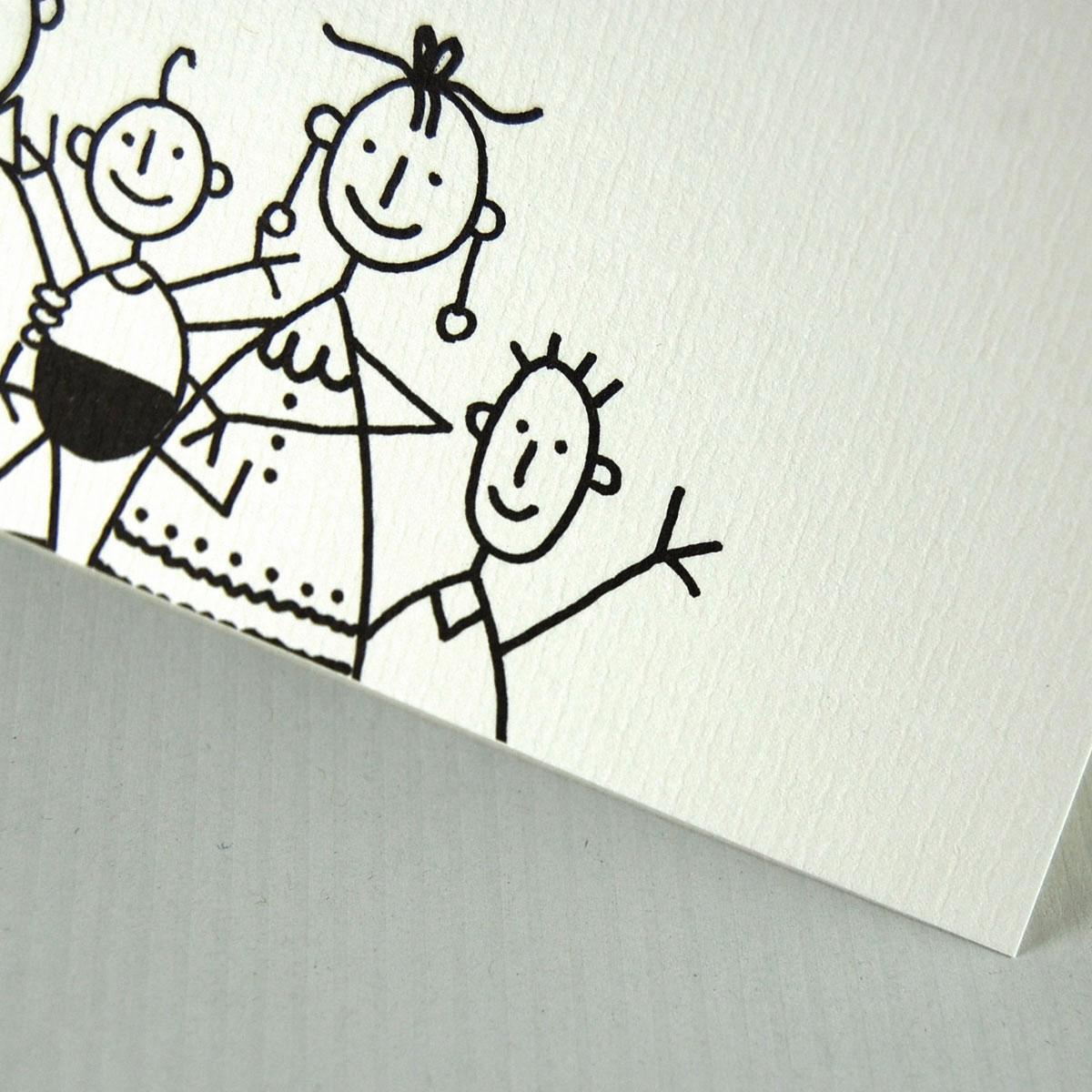 10er Set witzige Einladungskarten mit gelben Kuverts: Zur Taufe