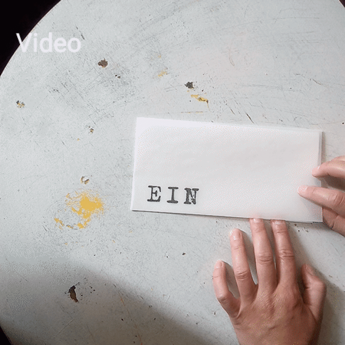 zweiteilige Design-Einladungskarte: EIN LADUNG