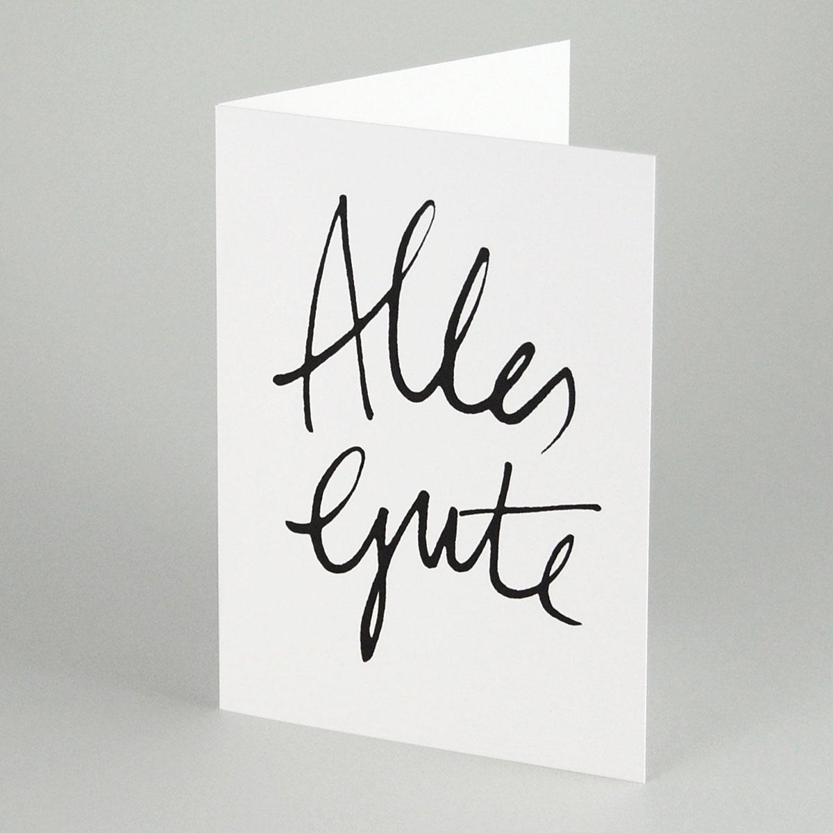 Recycling-Glückwunschkarte: Alles Gute