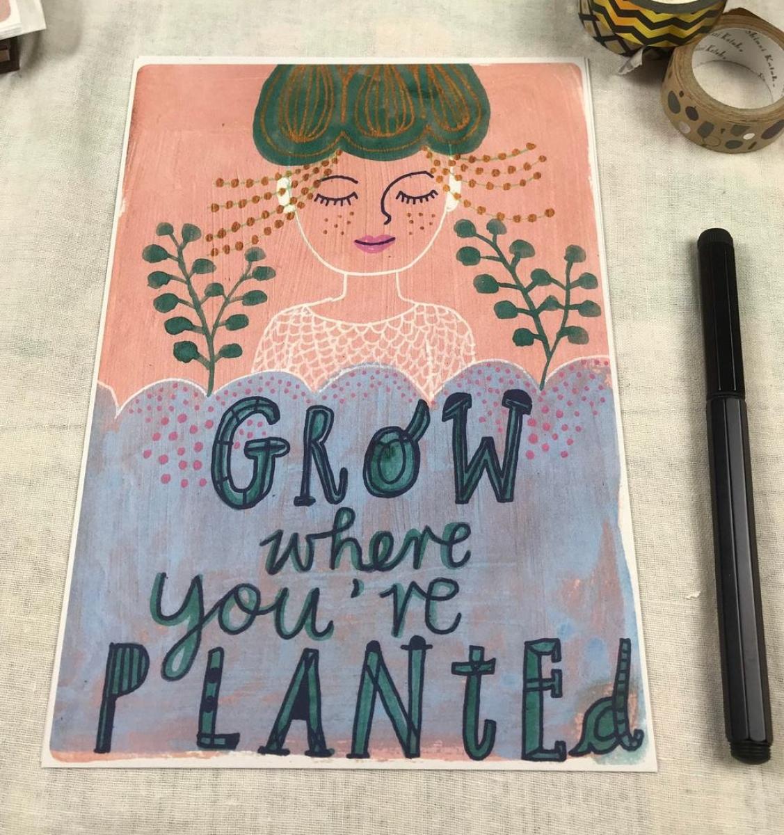 Miniposter / große Postkarten: Set mit 2 x 5 Drucken