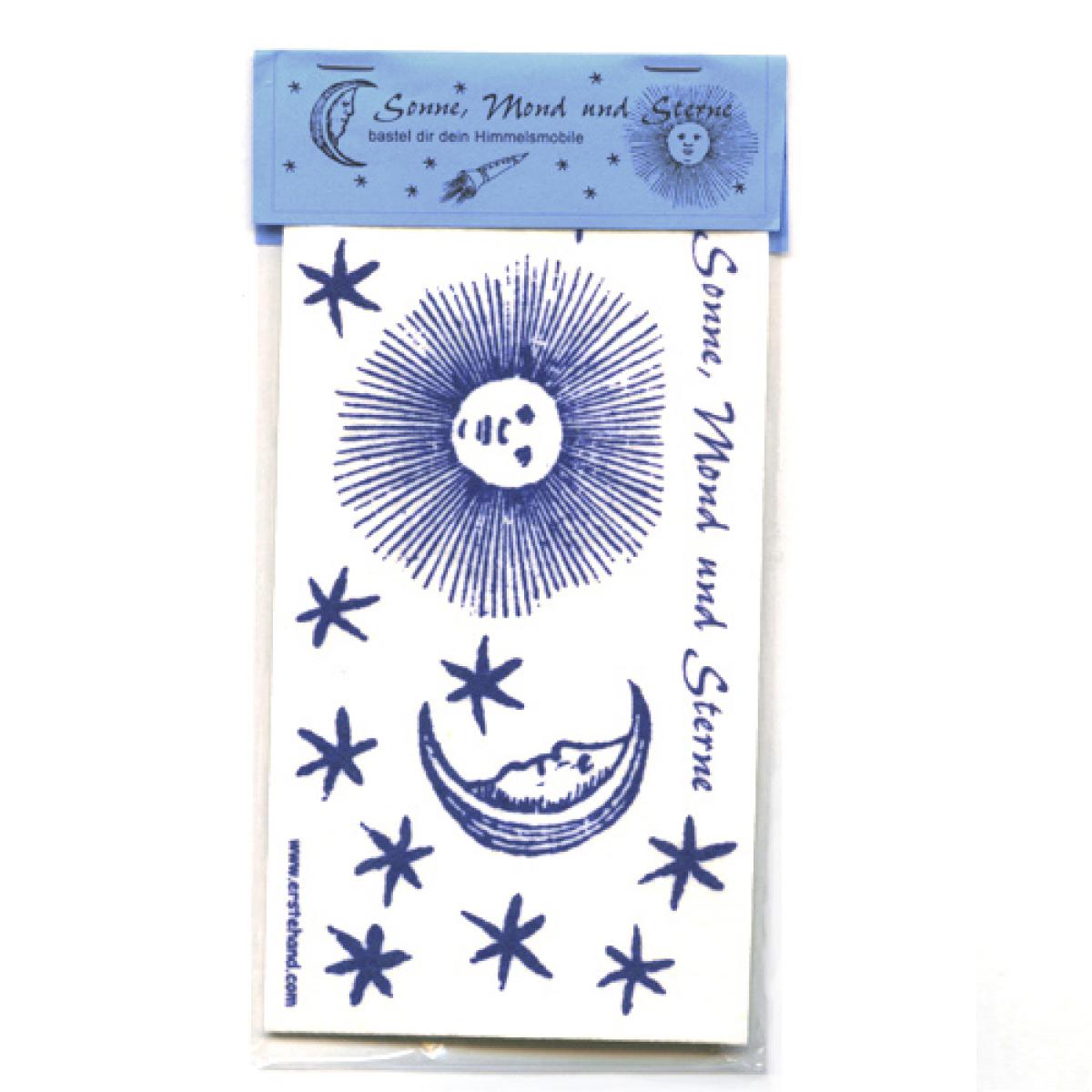 Filzmobile zum Basteln: Sonne, Mond und Sterne