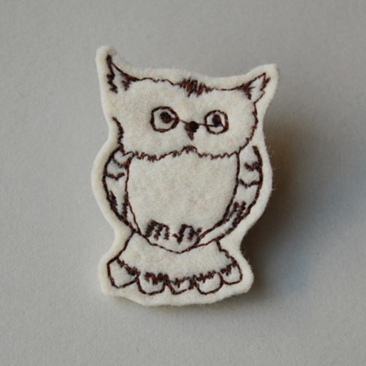 Filzsticker: Eule