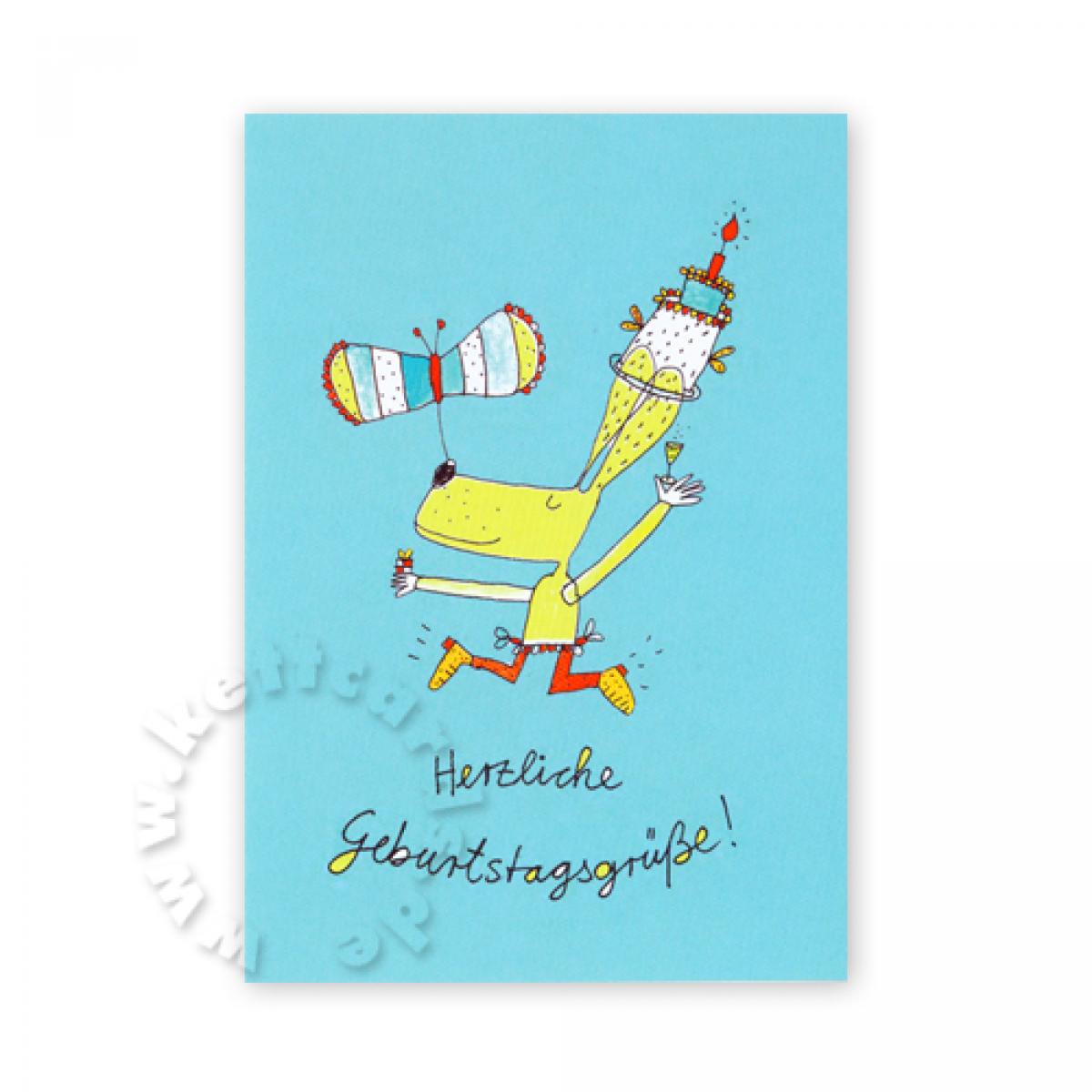 Postkarte: Herzliche Geburtstagsgrüße!