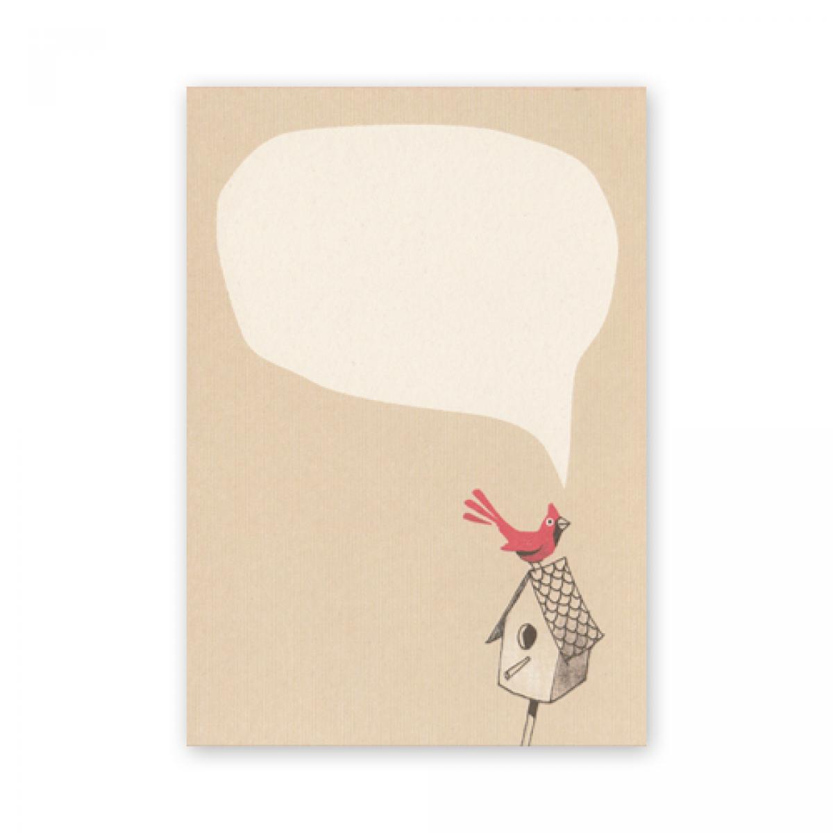 Postkarte: Vogelgruß