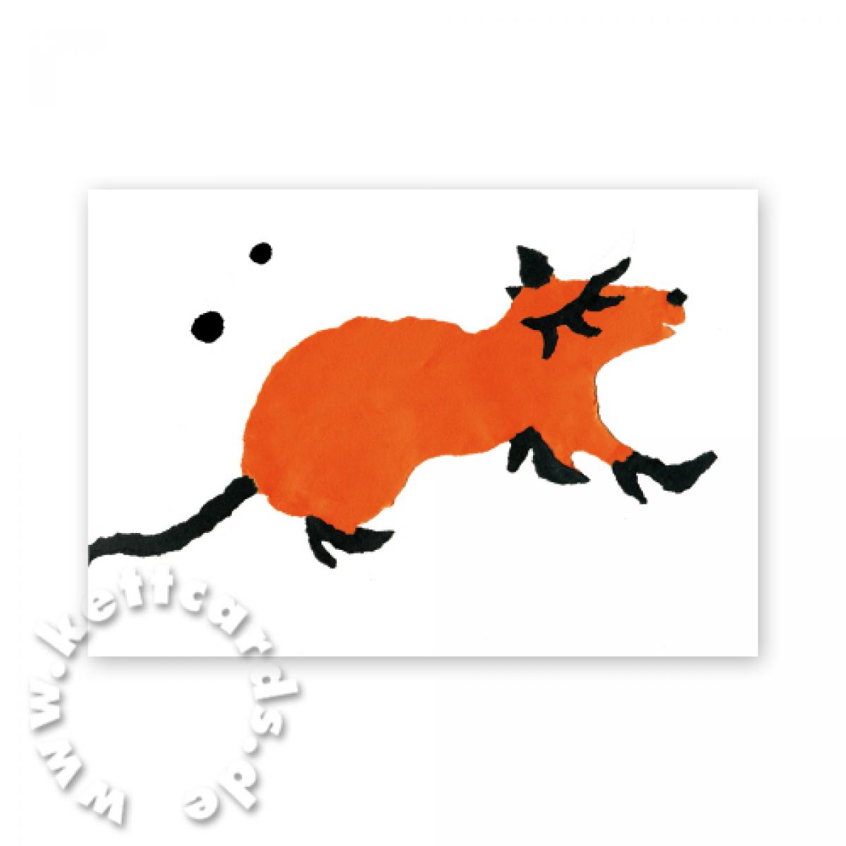 Recycling-Postkarte: Mme Ratte