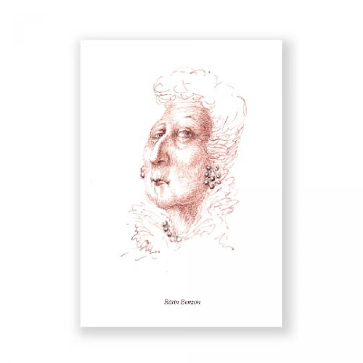 Postkarte: Rätin Benzon  (E.T.A. Hoffmann)