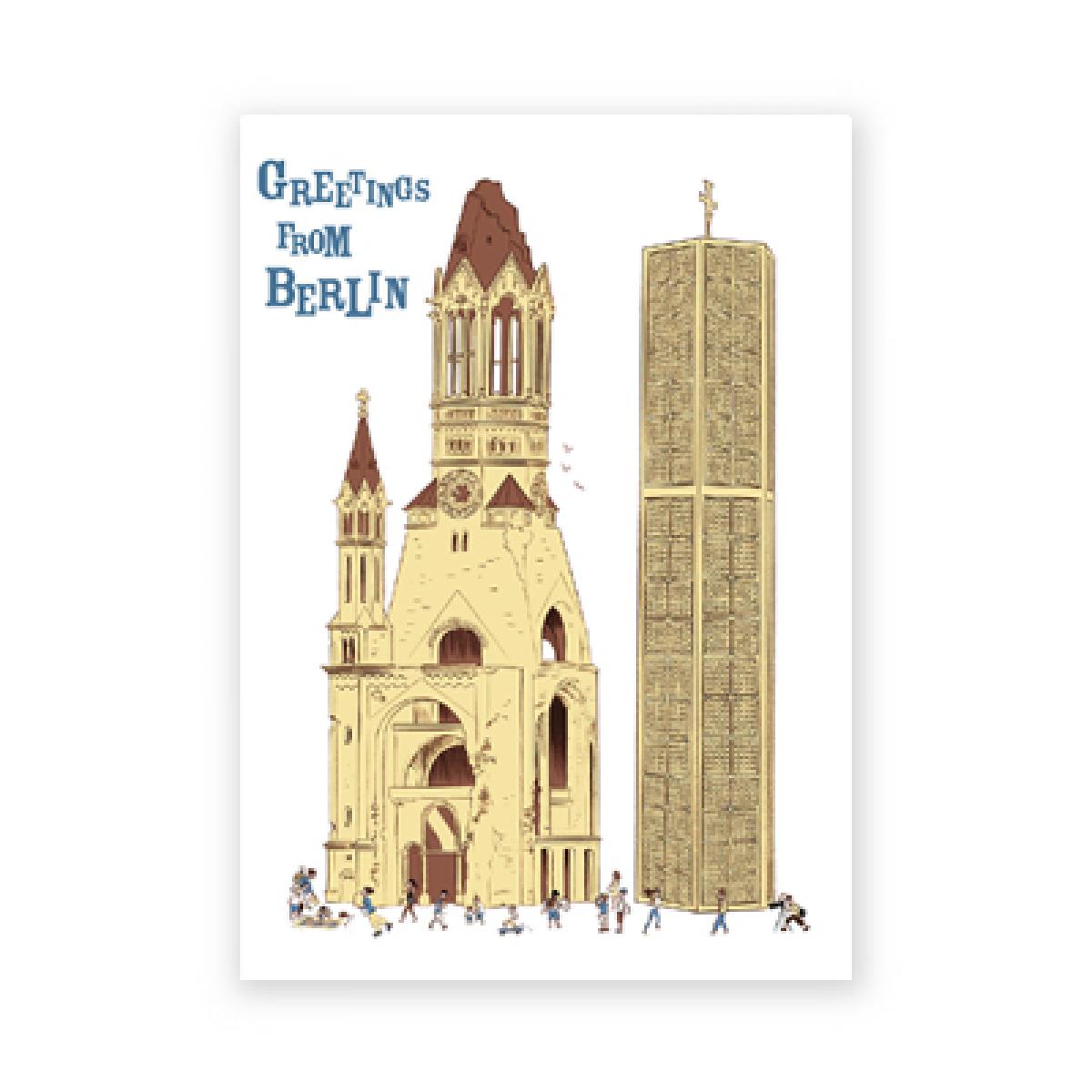 Postkarte: Greetings from Berlin