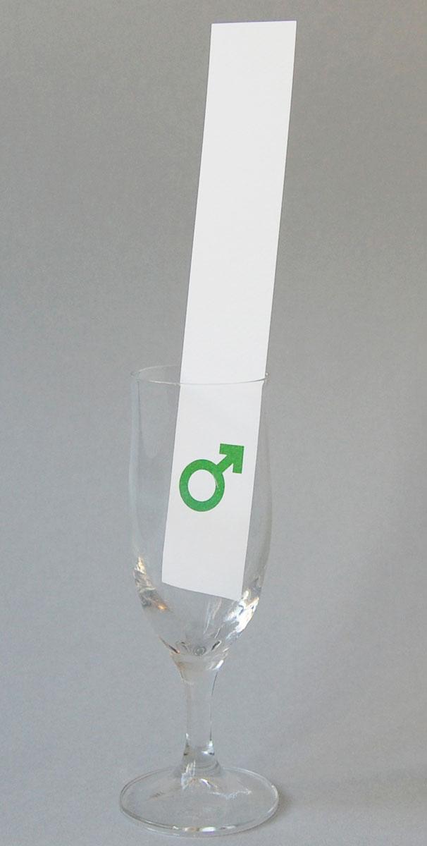 grüne Tischdeko für Männer (Marssymbol)