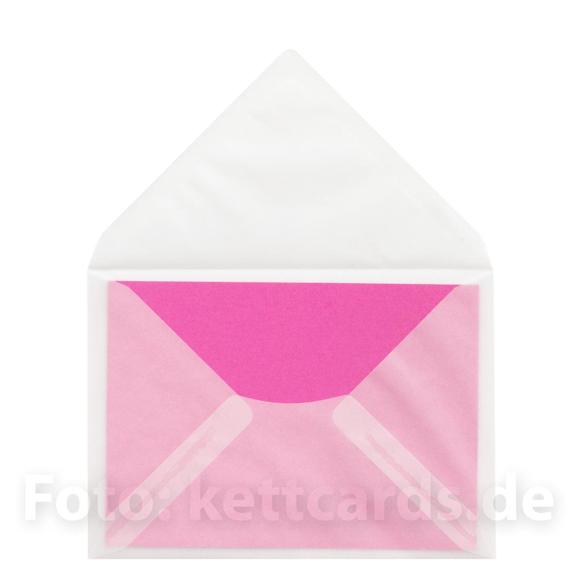 transparenter Umschlag, DIN C6