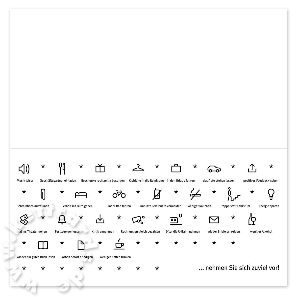 Neujahrskarte: Alle Jahre wieder ... (pink)