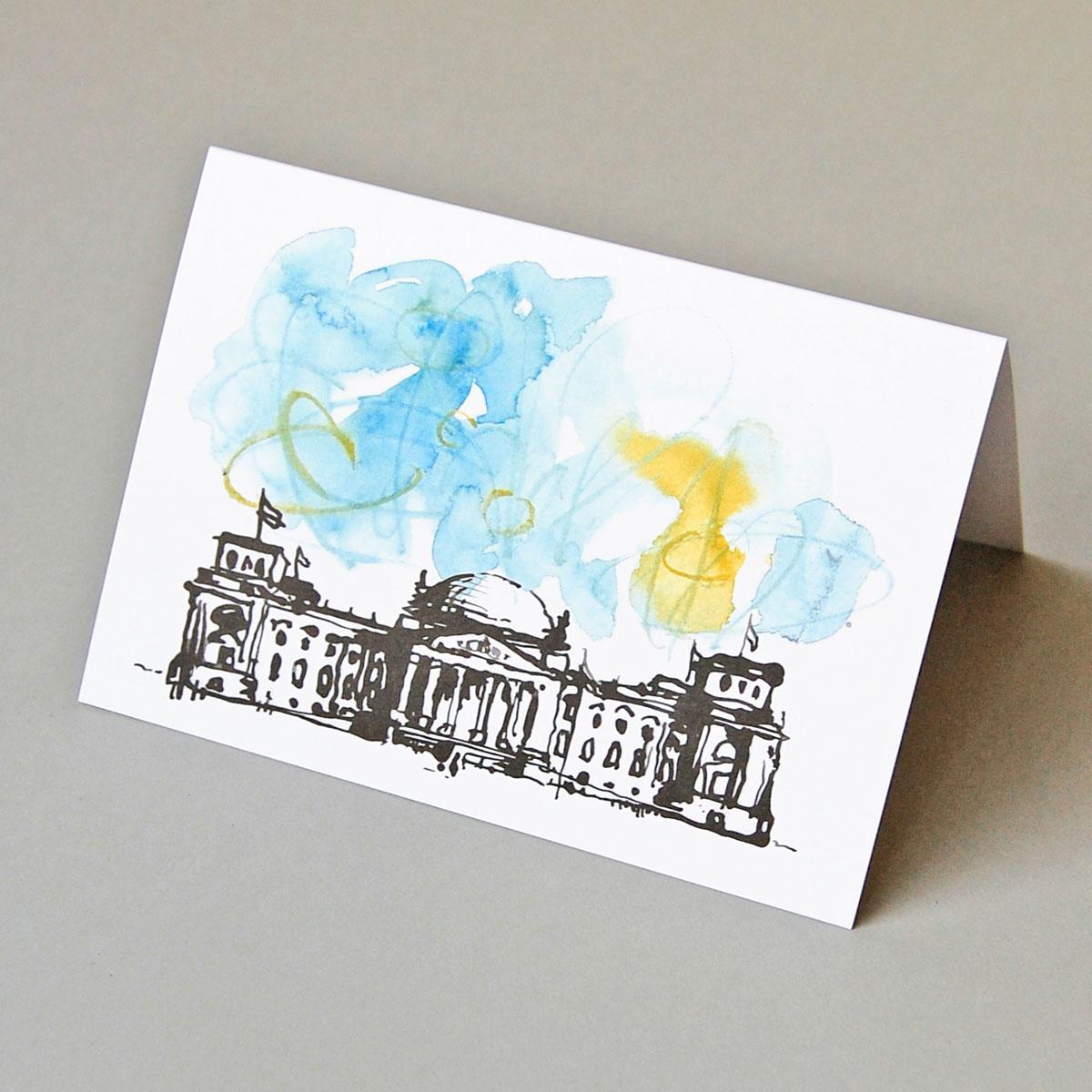 Grußkarte: Reichstag in Berlin