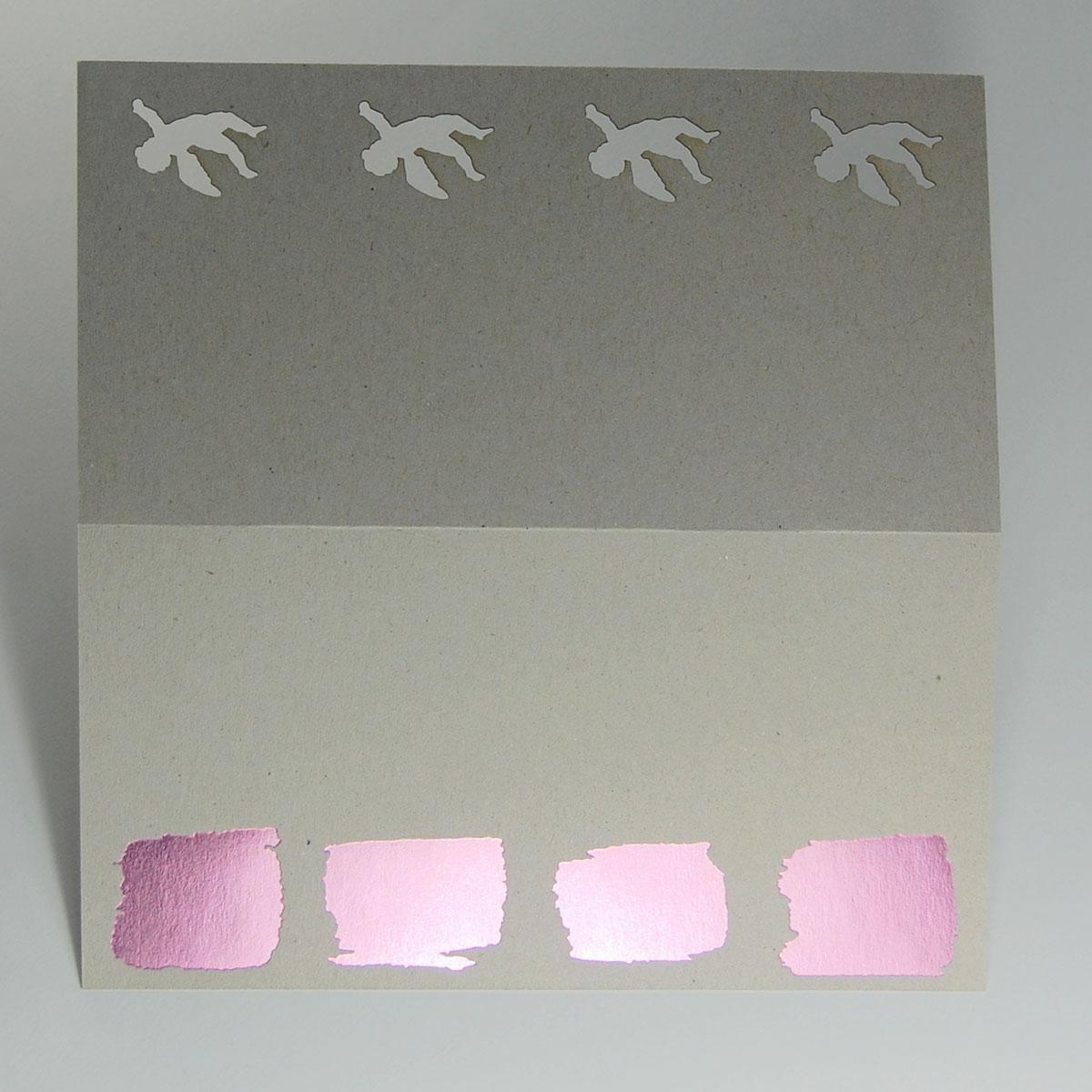 Weihnachtskarte: gestanzte Engelchen