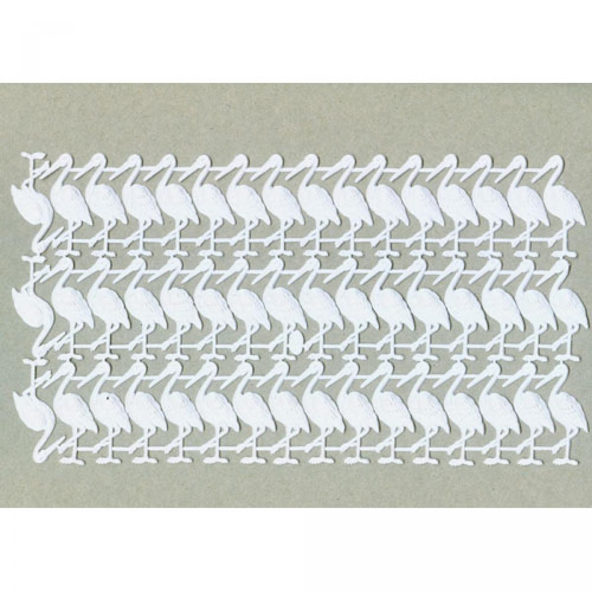 Papieroblate: weiße Störche