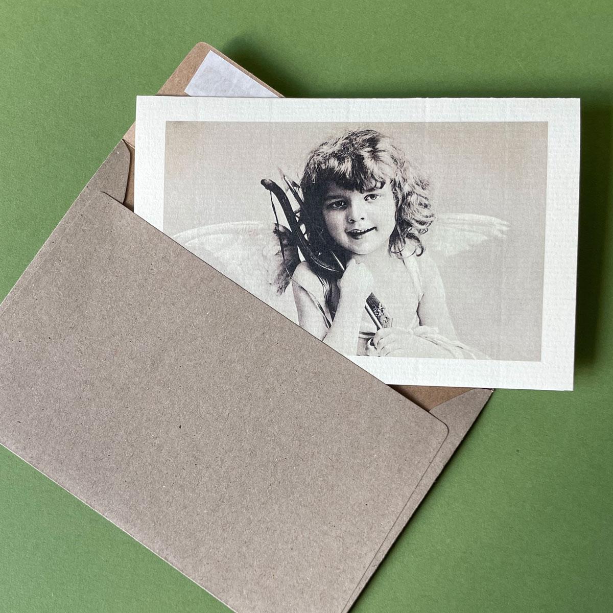 10er Set Hochzeitskarten / Glückwunschkarten mit Kuverts: Amor