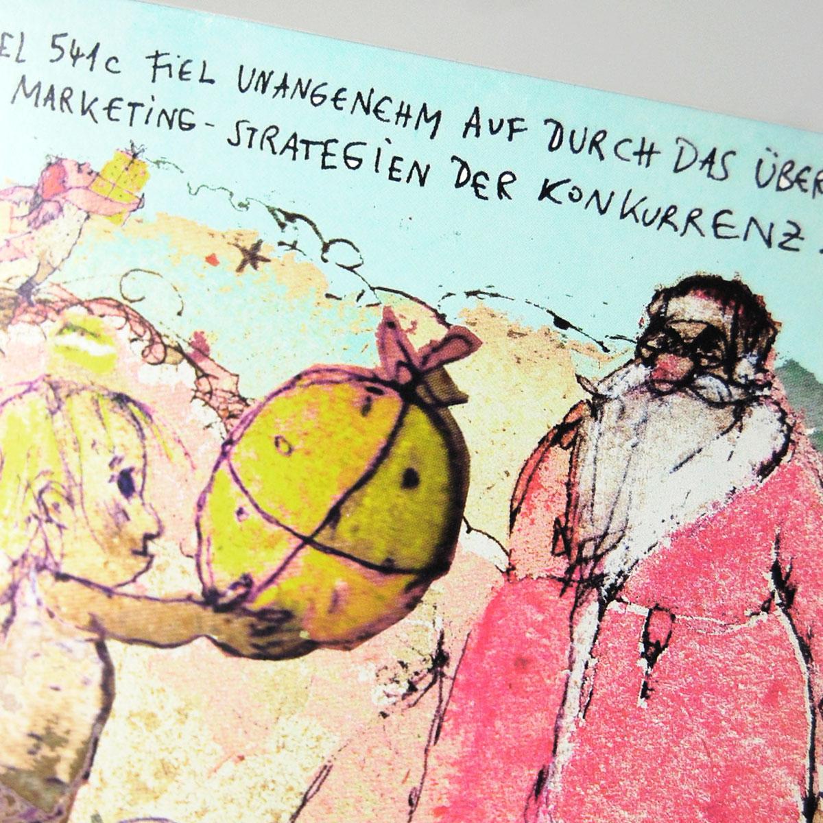 10er Set Karten für Weihnachts- und Ostergrüße (mit gelben Kuverts)