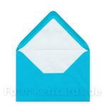 50 türkise, gefütterte Umschläge DIN C6