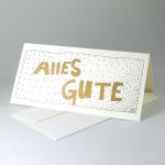 20er Set Recycling-Glückwunschkarten mit Umschlägen: Alles Gute