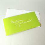 10er Set Recycling-Glückwunschkarten mit Umschlag: Herzlichen Glückwunsch!