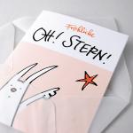 Oh! Stern! - witzige Osterkarte mit transparentem Umschlag