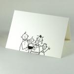 witzige Glückwunschkarte: das zweite Kind