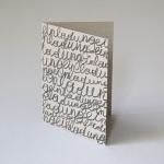 Recycling-Einladungskarte: einladung (Graupappe)