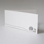 Grußkarte mit aufgeklebter Klammer: Soll I aus meim Hause raus?