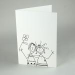 witzige Hochzeitskarte für Frauen