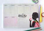 Wochenplaner A4: Hallo neue Woche