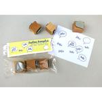 susilous Stempelset: Sprechblase + Juhu! Viel Glück! Grüße! Hallo