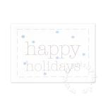 Weihnachts-Postkarte: happy holidays