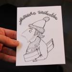 Schüttelkarte für Weihnachten: Weihnachtsmann