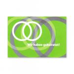 Postkarte für nach der Hochzeit: Wir haben geheiratet!