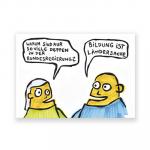 Postkarte: Bildung ist Ländersache