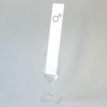 silberne Tischdeko für Männer (Marssymbol)