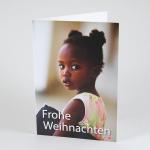 Weihnachtskarte mit Spende: Mädchen