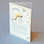 Weihnachtskarte mit illustriertem Rezept Vanillekipferl