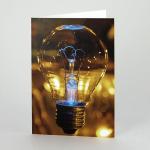 Foto-Grußkarte: Glühbirne