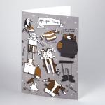 Weihnachtskarte zum Basteln: style your Santa