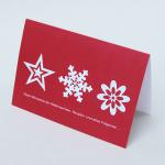 Karte für Weihnachten und Neujahr: Gute Wünsche für..