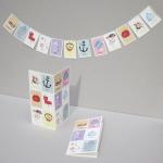 Recyclingkarte zum Basteln: 12 Monate